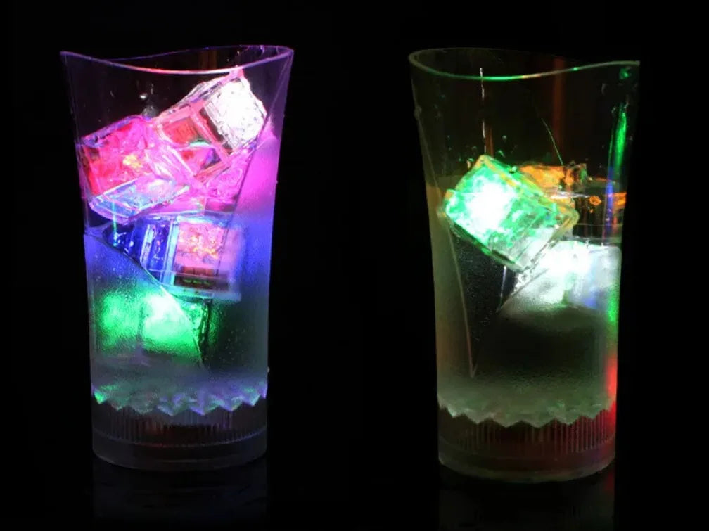 LED Ice Cube Multi Color Waterproof Flashing Glow