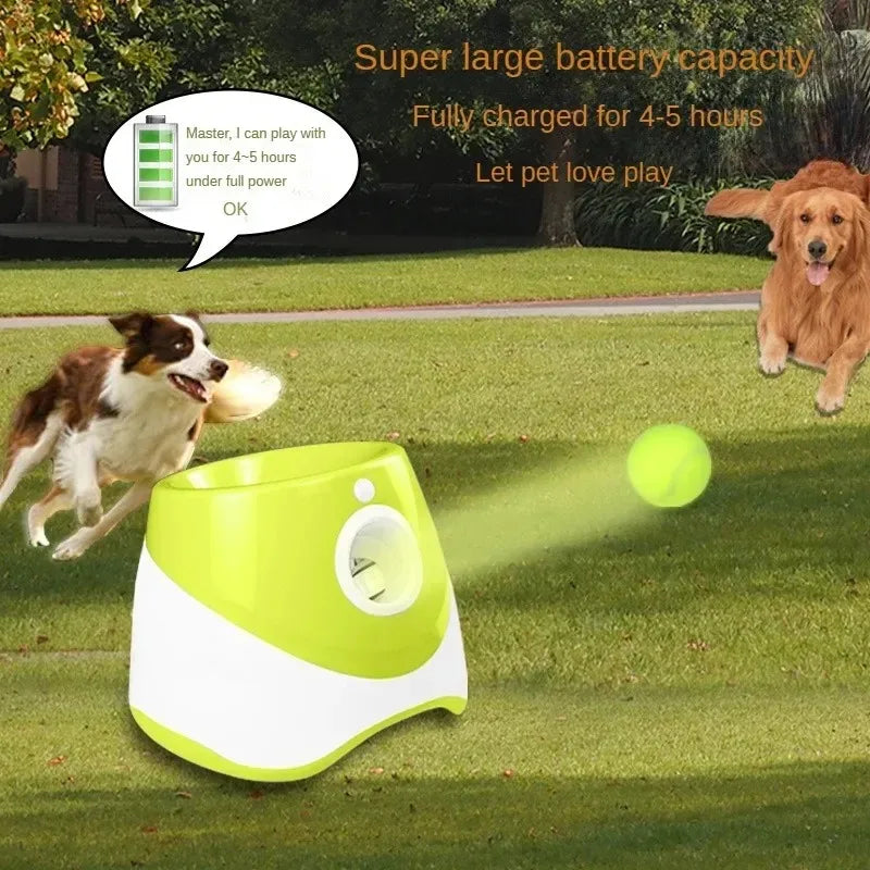 Dog Launcher Automatic Dogs Chase Toy Tennis Throwing Pinball Machine