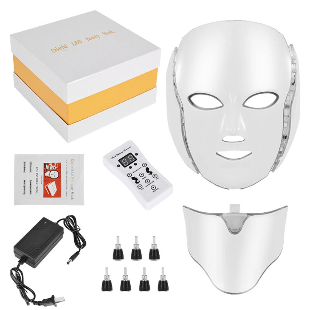 Red Light Therapy Face Beauty Facial 7 Colours LED