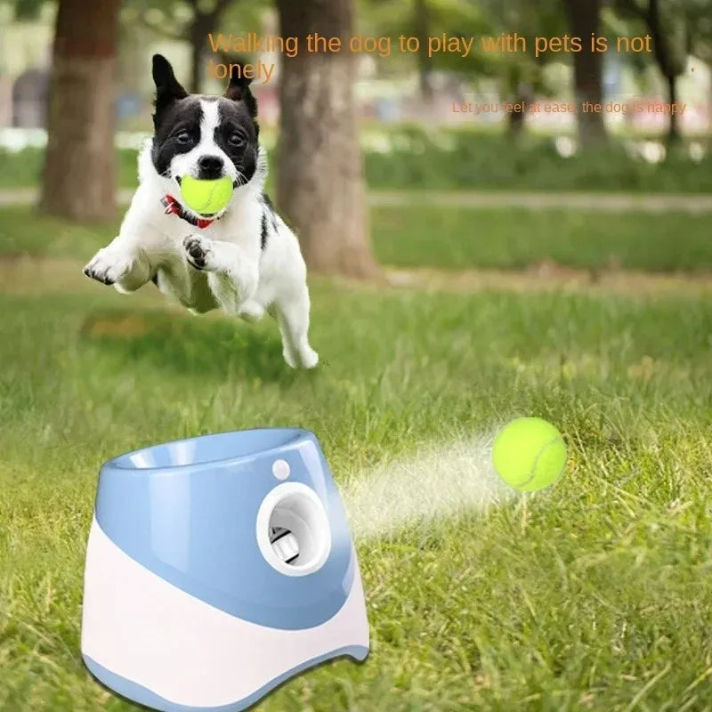 Dog Launcher Automatic Dogs Chase Toy Tennis Throwing Pinball Machine