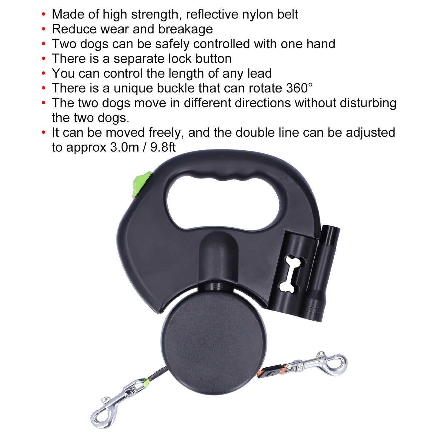 Retractable Pet Leash Automatic 2 Tow