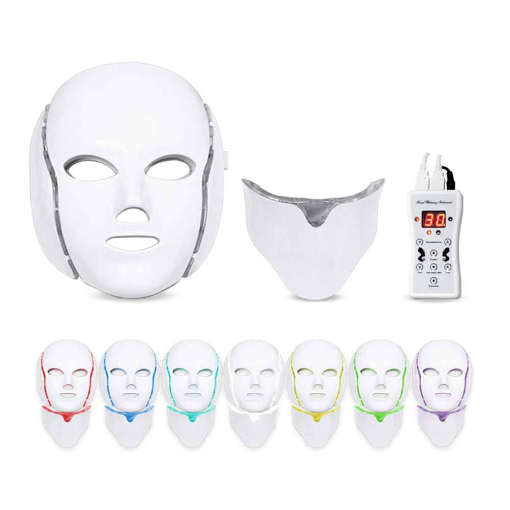 Red Light Therapy Face Beauty Facial 7 Colours LED